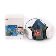 Respirator, half mask 3M 7502  with filters 6035 for respiratory protection.