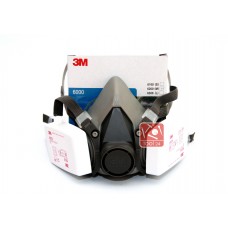 Respirator 3M 6200 with filters 6035 for respiratory protection.